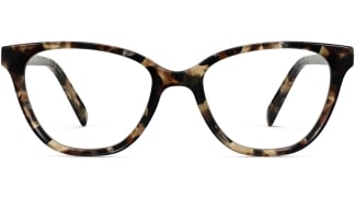 Front View Image of Corretta Eyeglasses Collection, by Warby Parker Brand, in Ecru Tortoise Color