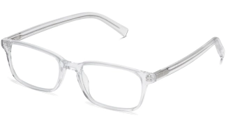 Angle View Image of Hardy Eyeglasses Collection, by Warby Parker Brand, in Crystal Color