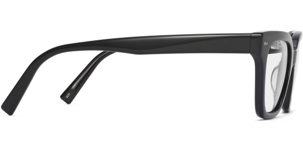 Side View Image of Beale Eyeglasses Collection, by Warby Parker Brand, in Jet Black Color