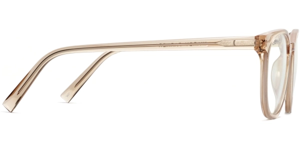 Side View Image of Gillian Eyeglasses Collection, by Warby Parker Brand, in Nutmeg Crystal Color