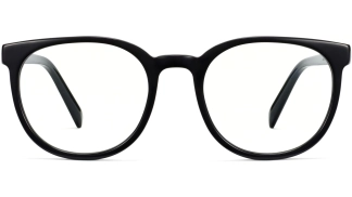 Front View Image of Gillian Eyeglasses Collection, by Warby Parker Brand, in Jet Black Color