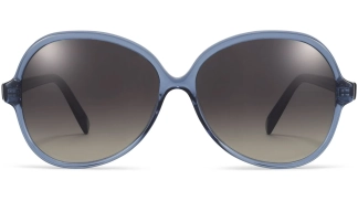 Front View Image of Karina Sunglasses Collection, by Warby Parker Brand, in Blue Grotto Crystal Color
