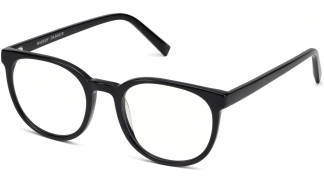 Angle View Image of Gillian Eyeglasses Collection, by Warby Parker Brand, in Jet Black Color