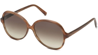 Angle View Image of Karina Sunglasses Collection, by Warby Parker Brand, in Striped Affogato Color