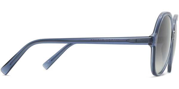 Side View Image of Karina Sunglasses Collection, by Warby Parker Brand, in Blue Grotto Crystal Color