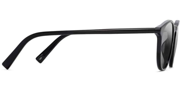 Side View Image of Butler Sunglasses Collection, by Warby Parker Brand, Jet Black Color