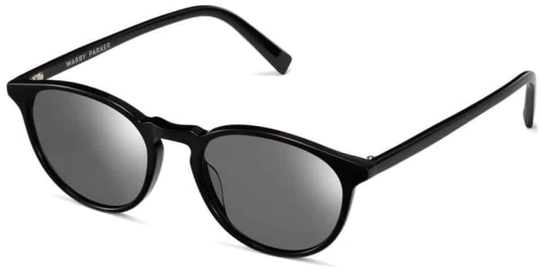 Angle View Image of Butler Sunglasses Collection, by Warby Parker Brand, Jet Black Color