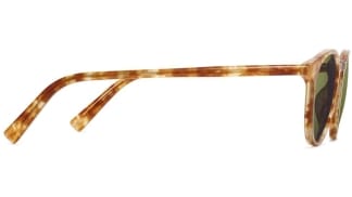 Side View Image of Butler Sunglasses Collection, by Warby Parker Brand, in Butterscotch Tortoise Color