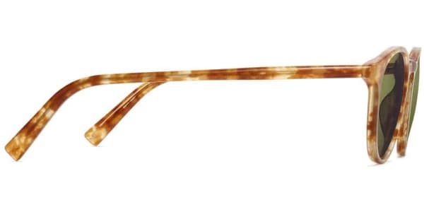 Side View Image of Butler Sunglasses Collection, by Warby Parker Brand, in Butterscotch Tortoise Color