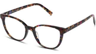 Angle View Image of Elodie Eyeglasses Collection, by Warby Parker Brand, in Pink Robin Tortoise Color