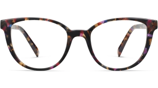 Front View Image of Elodie Eyeglasses Collection, by Warby Parker Brand, in Pink Robin Tortoise Color