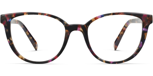 Front View Image of Elodie Eyeglasses Collection, by Warby Parker Brand, in Pink Robin Tortoise Color