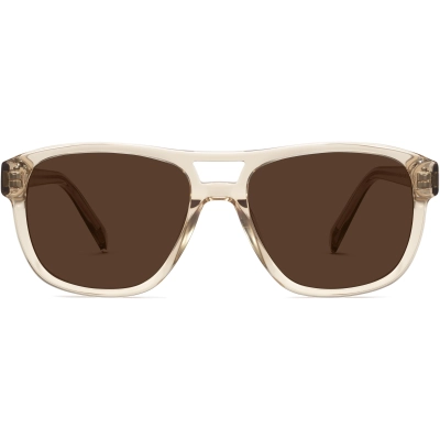 Front View Image of Ortega Sunglasses Collection, by Warby Parker Brand, in Nutmeg Crystal Color